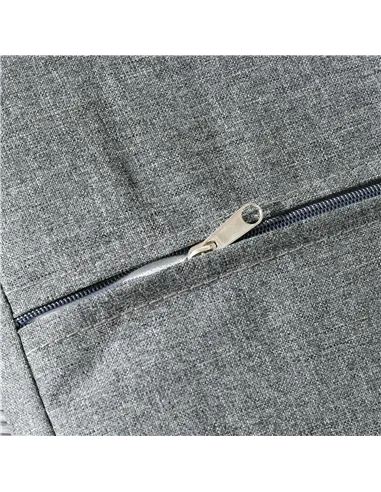 Outsunny String Rattan Armchair and Footstool Set, with Cushions - Grey