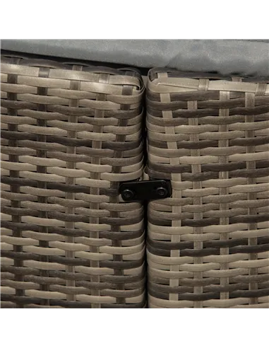 Outsunny Outdoor PE Rattan Garden Furniture with Cushioned, Patio Wicker Conversation Furniture Set, Round Daybed with Retractab