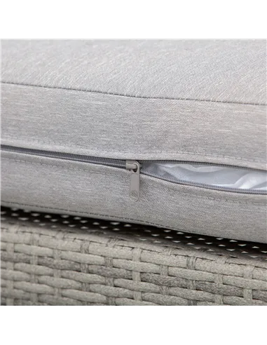 Outsunny Three-Piece Corner Rattan Set, with Glass Tables