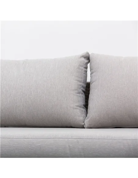 Outsunny Three-Piece Corner Rattan Set, with Glass Tables