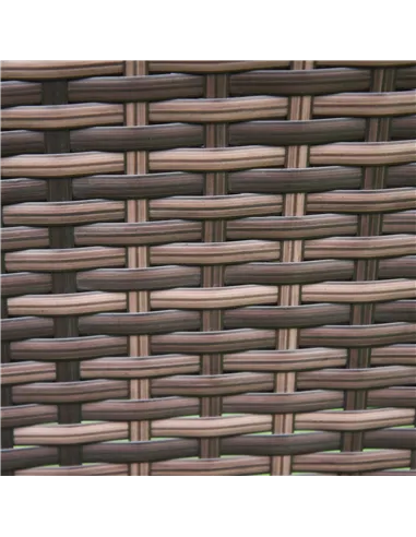 Outsunny Three-Piece Rattan Chair Set, with Cushions - Brown