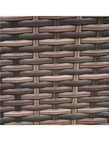 Outsunny Three-Piece Rattan Chair Set, with Cushions - Brown