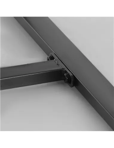 Outsunny 2 Seater Rattan Coffee Set-Black