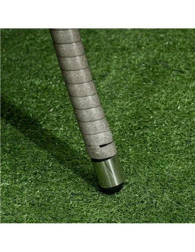 Outsunny Four-Piece Rattan Set, with Glass-Top Table - Grey