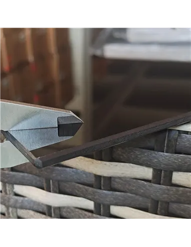 Outsunny Seven-Piece Rattan Garden Set, with Glass-Top Table - Mixed Grey