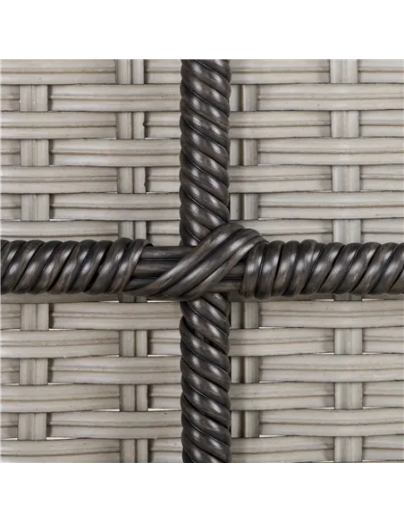 Outsunny Outdoor PE Rattan Rocking Chair Set of 2, Garden Rocking Chair Set with Armrest and Cushion, Grey