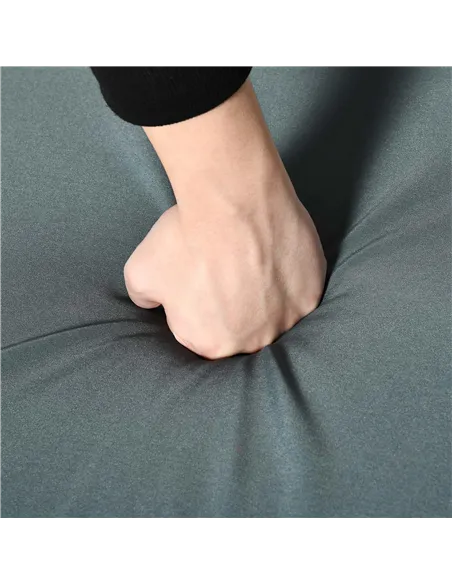 Outsunny Outdoor PE Rattan Rocking Chair Set of 2, Garden Rocking Chair Set with Armrest and Cushion, Light Grey