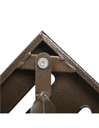 Outsunny Rattan Garden Coffee Table, 55.5 cm Square Wicker Patio Side Coffee Table with 4 cm Umbrella Hole, Metal Bottom and Sla