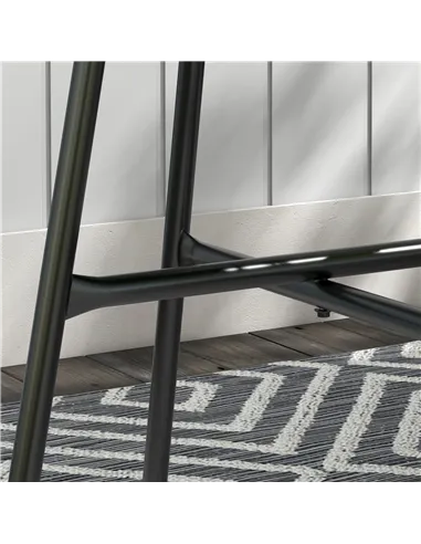 Outsunny Rattan Side Table, Round Outdoor Coffee Table, with Round PE Rattan and Tempered Glass Tabletop for Patio, Garden, Balc