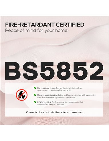 HOMCOM Fabric Gaming Chair with Lumbar Support, Headrest - Pale Pink