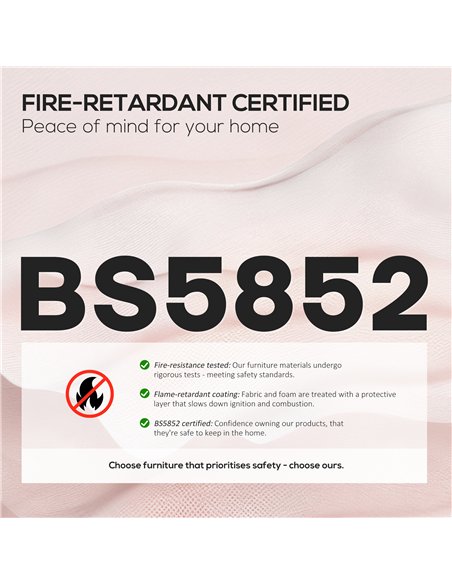 HOMCOM Fabric Gaming Chair with Lumbar Support, Headrest - Pale Pink