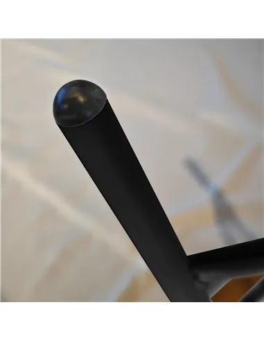 Outsunny Rattan Border Outdoor Side Table - Natural Wood Finish