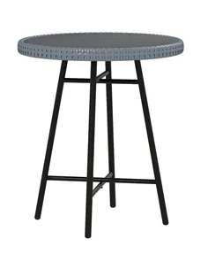 Outsunny Rattan Border Outdoor Side Table - Grey