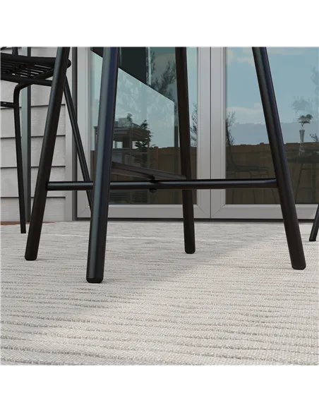 Outsunny Rattan Border Outdoor Side Table - Grey