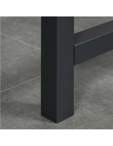 HOMCOM Folding Dining Table, Industrial Drop Leaf Table with Wheels and Metal Frame for Kitchen, Dining Room, Space Saving, Rust