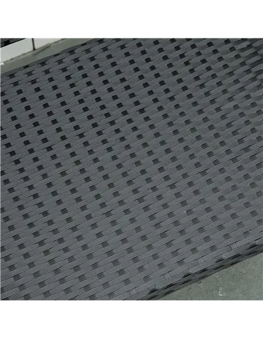 Outsunny 2 Seater Poly Rattan Garden Bench, All Weather Wicker Garden Loveseat, Outdoor Seating Bench with 240 Load Capacity, Ba