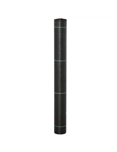 Outsunny 1m x 50m Weed Control Membrane, Heavy Duty Weed Control Barrier Fabric, 90gsm Ground Cover for Patios, Garden, Flower b