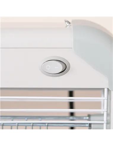 Outsunny Wall Hanging Bug Zapper, 30W Electric Fly Zapper Mosquito Killer, 60㎡ Coverage Insect Killer, Indoor Outdoor Use, Grey