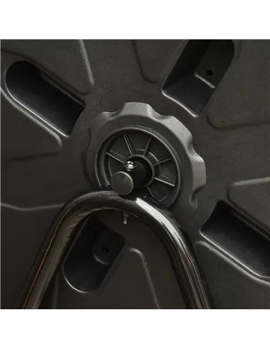 Outsunny 160L 360° Rotating Dual Chamber Composter - Yellow