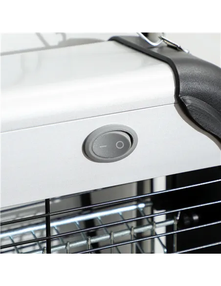 Outsunny 30W Electric Fly Zapper, Bug Zapper with UK Plug, 2 UV Bulbs, Hanging Chain, On/Off Switch and Removable Catch Tray, 60