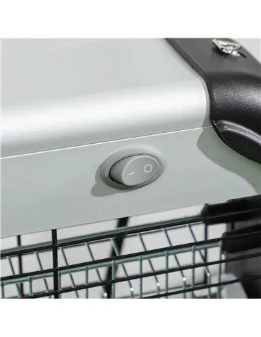 Outsunny Electric Fly Zapper, 20W Electric Fly Killer, Wall Hanging Bug Zapper Indoor & Outdoor Attracting Insect Mosquito Kille