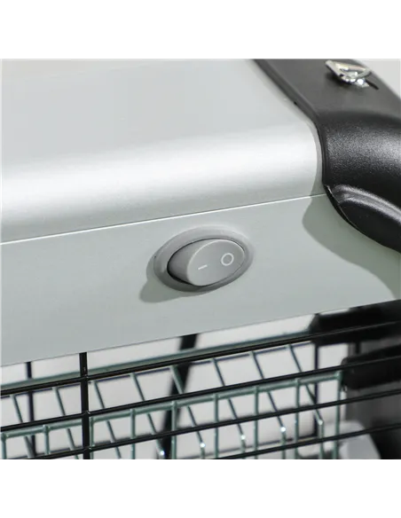 Outsunny Electric Fly Zapper, 20W Electric Fly Killer, Wall Hanging Bug Zapper Indoor & Outdoor Attracting Insect Mosquito Kille