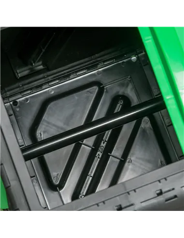 Outsunny 65L Garden Compost Bin, Single Chamber Rotating Composter, Compost Maker with 24 Ventilation Openings and Steel Legs