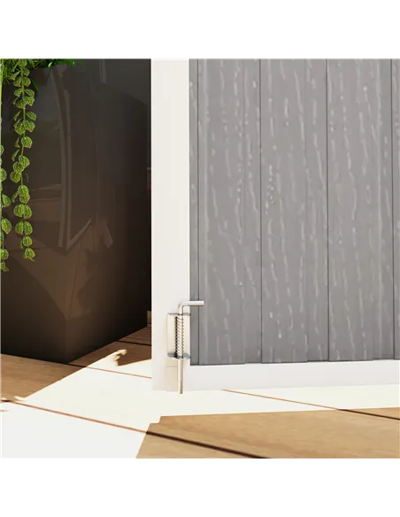 Outsunny 4.7 x 2.5FT Garden Shed, Double Bin Storage Shed with Lockable Doors, Outdoor Small Shed with Openable Lid for 2 Trash 