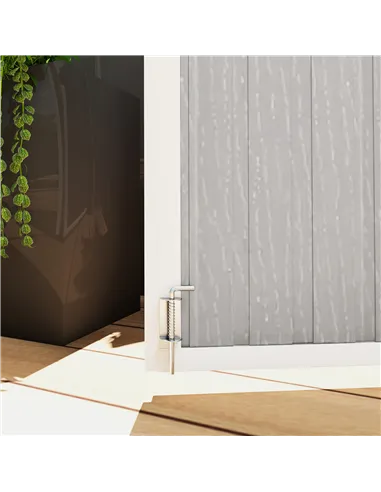 Outsunny 4.7 x 2.5FT Garden Shed, Lockable Outdoor Storage with Openable Lid, Small Shed for 2 Trash Cans, Tools, Patio, Light G