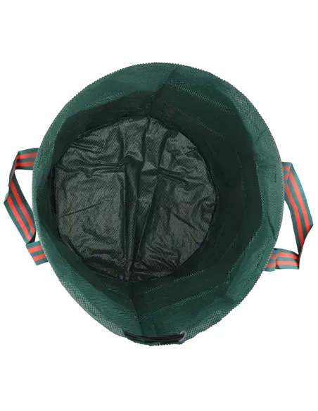 Outsunny Garden Waste Bags, 300L x 3 Heavy Duty Garden Bags, Foldable and Reusable Waste Sacks with Handles for Loading Leaf, Tr