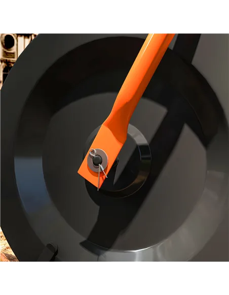 Outsunny Compost Spreader, 24" Peat Moss Spreader with Height Adjustable T Shaped Handle and Metal Mesh Basket, Garden Spreader 