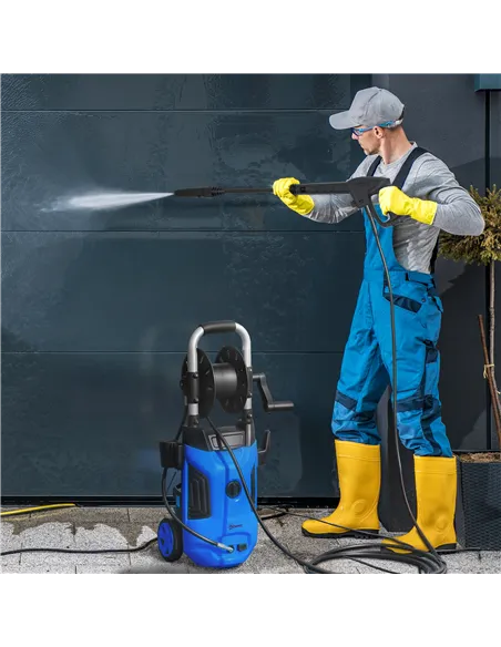 Outsunny 1800W High Pressure Washer, 150 Bar Pressure, 420 L/h Flow, Portable Power Washer Jet Wash Cleaner with Adjustable Nozz