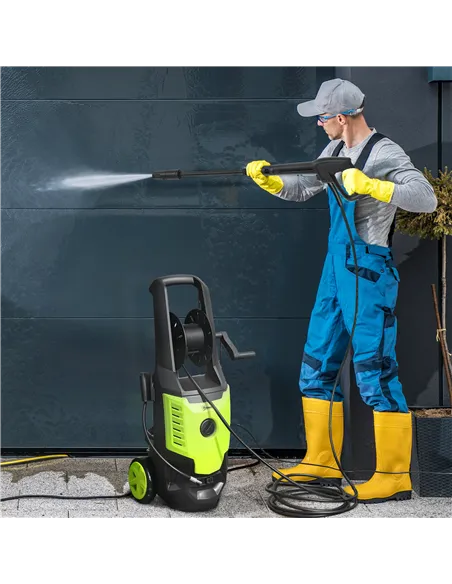 Outsunny 2200W High Pressure Washer, 170 Bar Pressure, 420 L/h Flow, Portable Electric Power Washer Jet Wash Cleaner with Adjust