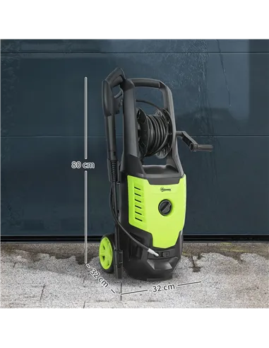 Outsunny 2200W High Pressure Washer, 170 Bar Pressure, 420 L/h Flow, Portable Electric Power Washer Jet Wash Cleaner with Adjust