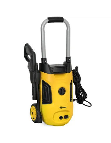 Outsunny 1800W 150-Bar Pressure Washer, with Adjustable Nozzle - Yellow