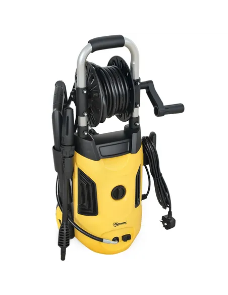 Outsunny 1800W High Pressure Washer, 150 Bar Pressure, 420 L/h Flow, Portable Power Washer Jet Wash Cleaner with Adjustable Nozz