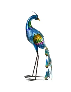 Outsunny Steel Peacock Garden Statue Decoration Gift