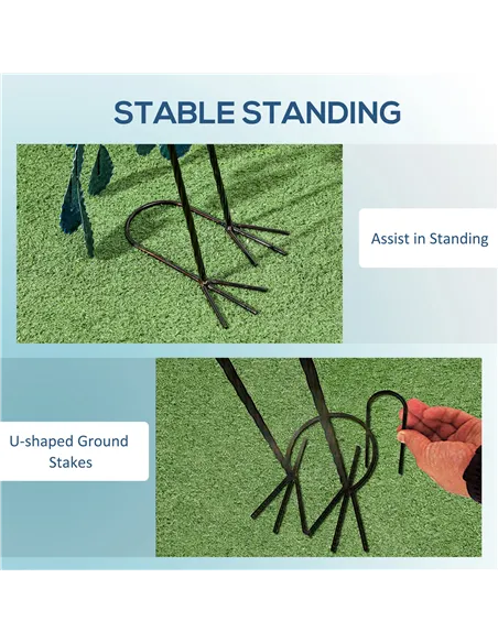 Outsunny Steel Peacock Garden Statue Decoration Gift