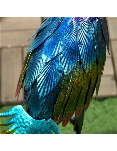 Outsunny Steel Peacock Garden Statue Decoration Gift