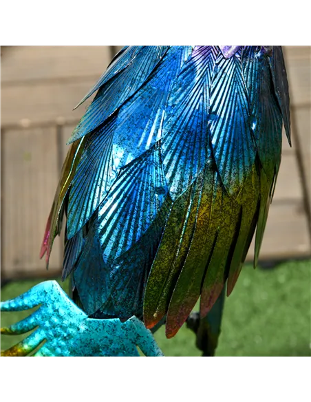 Outsunny Steel Peacock Garden Statue Decoration Gift