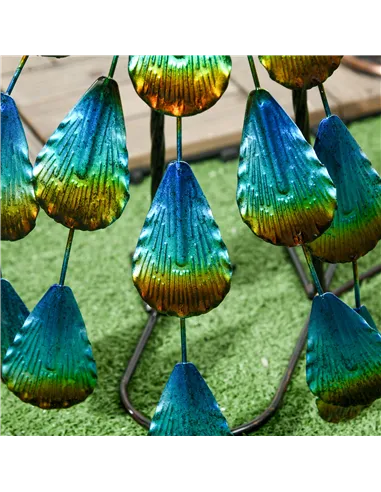 Outsunny Steel Peacock Garden Statue Decoration Gift