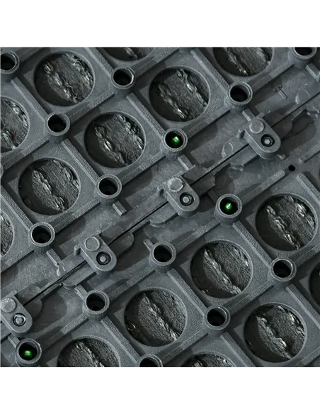 Outsunny 10 PCs 30 x 30cm Artificial Grass Turf, 25mm Pile Height Grass Carpet Fake Grass Mat UV Resistance for Outdoor