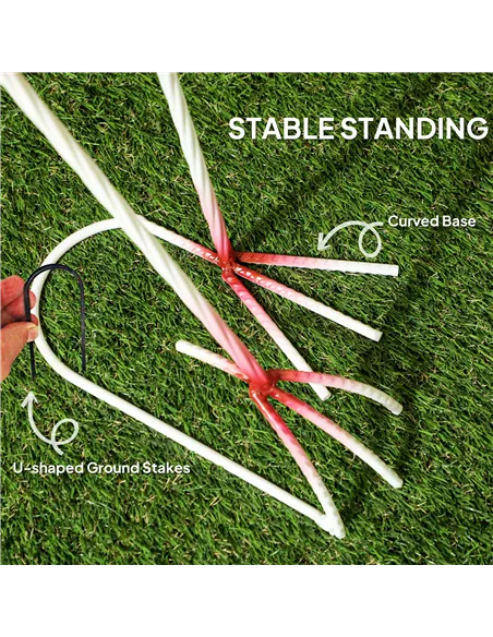 Outsunny Flamingo Garden Statue Ornament, Metal Bird Art Outdoor Statue, Standing Garden Sculpture Gift with Ground Stakes for P