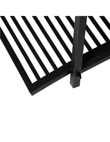 Outsunny 102L x 48W x 49H Classic Metal Garden Bridge with Safety Railings Arc Footbridge Decorative Pond Bridge for Backyard Cr