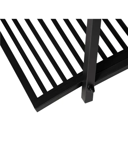 Outsunny 102L x 48W x 49H Classic Metal Garden Bridge with Safety Railings Arc Footbridge Decorative Pond Bridge for Backyard Cr