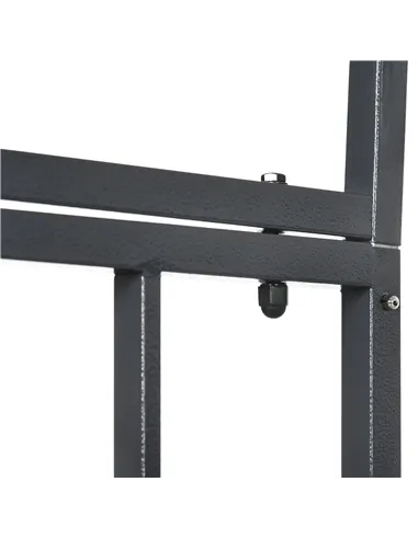 Outsunny Outdoor Garden Arch with Double Gates, Metal Garden Arbor for Climbing Plants, Roses, Vines, Wedding Arch for Outdoor, 