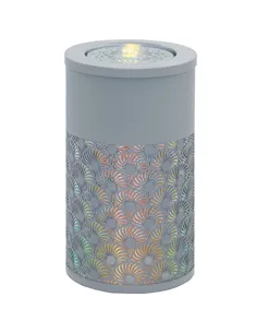 Outsunny 30 cm Tall Garden Waterfall Fountain with LED Lights and Pump, Garden Water Feature Water Fountain with Adjustable Flow