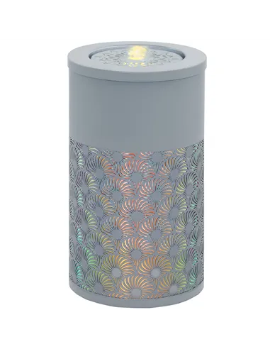 Outsunny 30 cm Tall Garden Waterfall Fountain with LED Lights and Pump, Garden Water Feature Water Fountain with Adjustable Flow