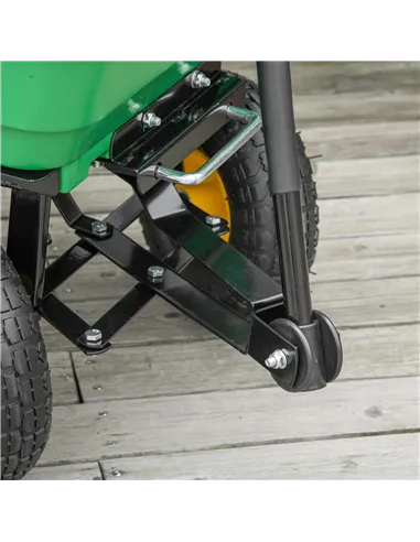 Outsunny 75 Litre Large Garden Cart, Tipping Wheelbarrows Heavy Duty Garden Dump Trolley 200kg Capacity for Festivals, Tools, Pl