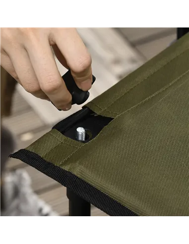 Outsunny Folding Garden Trolley, Cargo Trailer on Wheels, Collapsible Camping Trolley with Folding Board, Outdoor Utility Wagon 